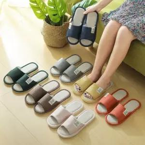 인기상품 내츄럴 린넨 논슬립 층간소음방지 거실화 슬리퍼 실내 [WFHP4IM_260319]