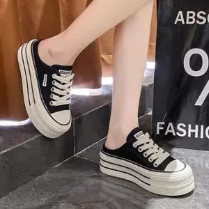 인기상품 여성 스트릿룩 통굽 뮬스니커즈 1P 키높이 운동화 [WFHPBUP_260319]