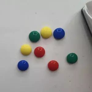 원형 컬러 동전자석 2cm 80P