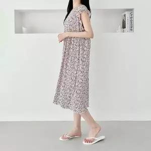 [하프클럽/셀러허브_여성트랜드패션]냉주름 어깨 프릴 나시원피스 10컬러 SD