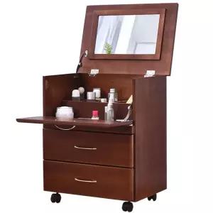 이동식 화장대 수납 서랍형 좌식 협탁 미니화장대 트롤리