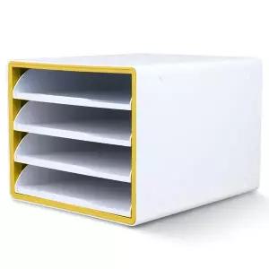 [셀러에이드]시스맥스 4단 오픈형 서류함 서류받침 문서트레이 서류받침