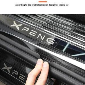 Xpeng G6 2023 자동차 스테인레스 스틸 임계값 스트립 풋 페달 보호 스티커 수정 인테리어 몰딩
