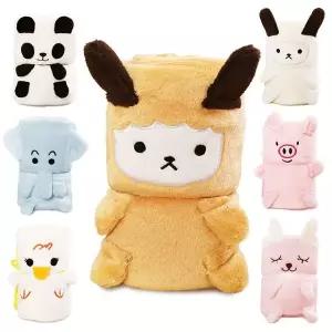 극세사 무릎 담요 10장 캐릭터 미니 블랭킷 학생 사무실 차량 캠핑