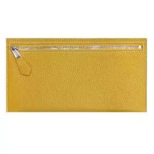 슬림 파우치 소품 보관 필통 펜케이스 머스타드 컬러