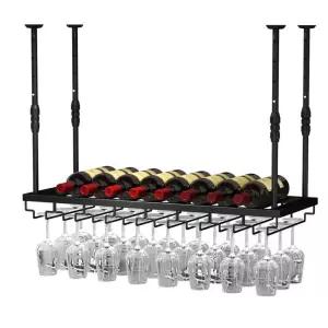 와인잔 거치대 천장 육각관 거꾸로 위스키 와인랙