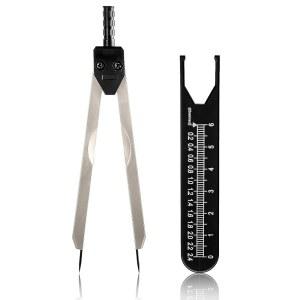 또는 의사의 심전도 측정을 위한 눈금자 블랙 분할기가 있는 EKG ECG 측정 Thinp