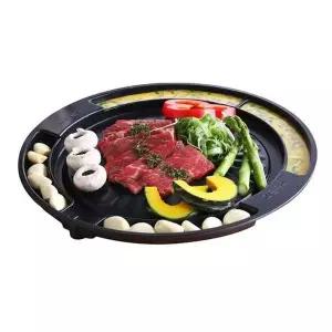 국산 퀸센스 미니원형구이 멀티팬 삼겹살 김치 계란찜 주방용품