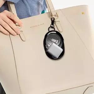 휴대용 투명 파우치 열쇠고리 키링 파우치 미니 고리형 가방