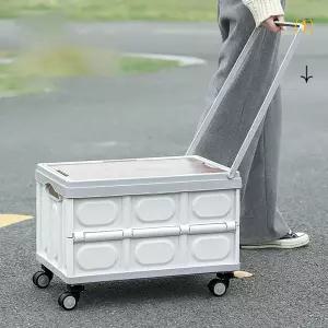 바퀴달린 캠핑 폴딩박스 왜건 이동식 카트 테이블 박스