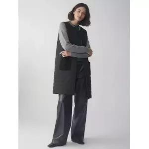 씨 니트 퀼팅 롱 가디건 (SHCIX9155)