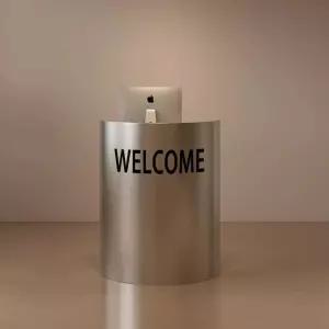 철제 카운터 테이블 데스크 곡선 미니 카페 리셉션