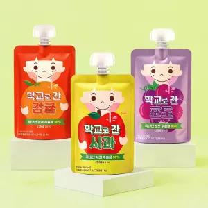 학교로 간 과일음료 아이주스 유아음료 어린이간식 어린이집간식 포도 감귤 사과 3종 40개