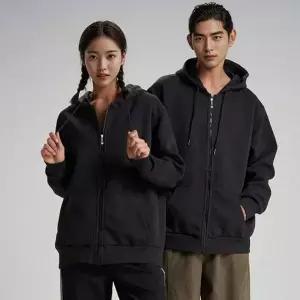 남녀공용 루즈핏 후드집업 봄 가을 간절기 후드티 학생 단체복