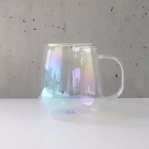 [셀러에이드]오로라 유리컵 머그잔 내열 물컵 550ml 투명 유리잔 다용도 음료잔