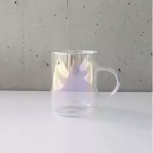 [셀러에이드]오로라 유리컵 머그잔 300ml 다용도 내열 물잔 카페용 컵