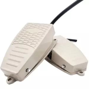 호환  1 알루미늄 쉘 순간 전기 제어 풋 페달 스위치 5A15A 250V AC 스폿 용접기 용 미끄럼 방지 금속 SPDT