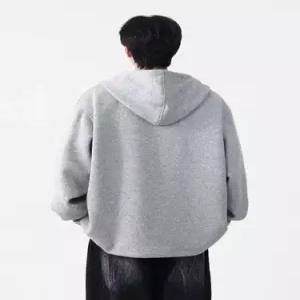 캐주얼 가을 빈티지 스냅백 남자집업가디건 카디건 배색 후드 ible3