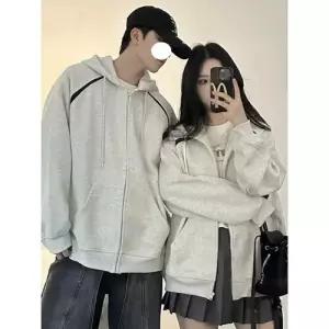 회색 카디건 후드 집업 남자집업가디건 춘추 ible3