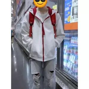 가을 후드 커플 남자집업가디건 카디건 ible3