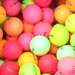중고  연습용 컬러 로스트볼 골프공 100알