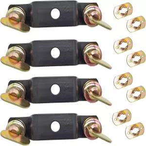 LBKYJ 4팩 무빙 헤드 라이트 브리지 커넥터 트러스 클램프 스테이지 브래킷 간격 11.5cm 퀵 잠금 조리개