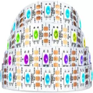 SEZO WS2812B LED 스트립 라이트 3.3FT 60픽셀/M 60LED DC5V 개별 주소 지정 가능 SMD5050 RGB 드림 컬러