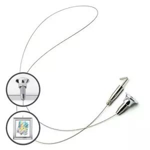 액자와이어걸이 JI98FX16 천장 1M 액자레일 사진걸이 그림걸기 전시