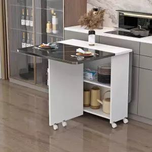 가정용 접이식 테이블 공간활용 바퀴 원형 인용