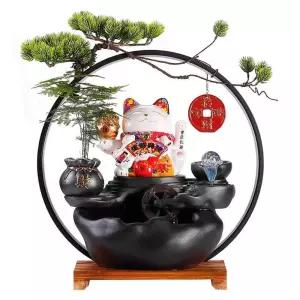 실내분수대 행운고양이 식당 축하 장식 폭포 업소용