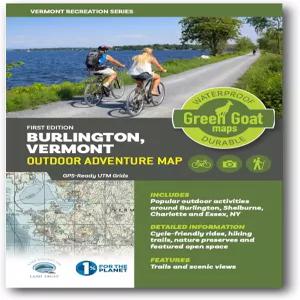 벌링턴 버몬트 야외 모험 지도 하이킹 쉘번 버지니아 및 에식스 뉴욕 코스 내구성 방수 찢어짐 방지