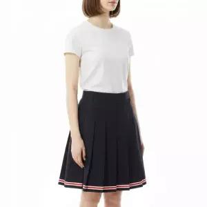 톰브라운 26SS 여성 코튼 수트 플리츠 스커트 FGCA40U F1063 415 250044