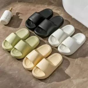 두꺼운 무소음 슬리퍼 푹신한 층간소음 슬리퍼 거실화 사무실