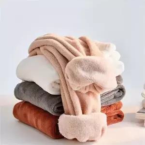 [하프클럽/셀러허브_여성트랜드패션]겨울 수면바지 커플 파자마 극세사 바