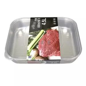 밀폐용 스텐 보관용기 반찬통 김치 직사각형 4.5L
