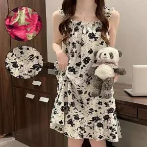 [하프클럽/셀러허브_여성트랜드패션]플라워 골프가운 샤워가운 면잠옷 원