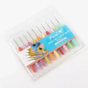 코바늘 10종세트 모사용 뜨개질 DD-12281손질 용바늘 손용 질용품 질바늘 니트 초보자