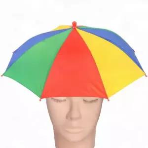 ( )모자우산 햇빛 차단 우산모자 낚시 농사 등산 야외 작업 쓰는 접이식 그늘막