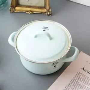 법랑 오스트리아 RIESS 리엔츠 법랑 냄비 블루 소 14cm