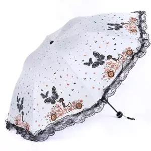 ( )3단 자외선차단 양우산 화이트 휴대용양우산 튼튼한우양산 소형우산 uv차단양우산경량 uv차단3단양우산