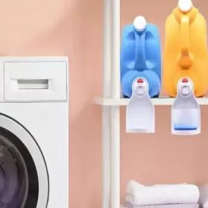 대용량 컵받침 세탁세제 펌프 세제통 컵홀더 세제