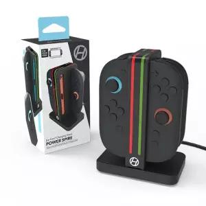 하이퍼킨 파워 스파이어 조이콘 2 닌텐도 스위치용 충전 도크 - 듀얼 컨트롤러 고속 충전소 LED 표시등이