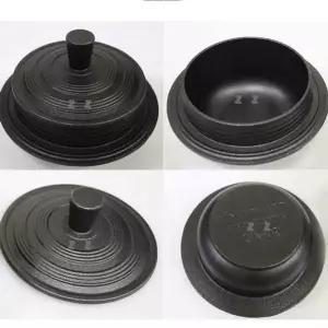 무쇠가마솥 통주물 가마솥 인덕션 무쇠 냄비 14cm