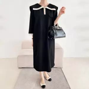 빅사이즈카라원피스 S623L503 블링크배색카라롱원피스 BS (32371095A)