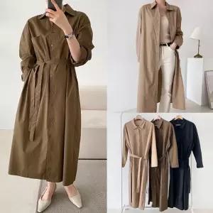 위쉬몰 AR 웰벨트셔츠루즈롱원피스(T816H503) 빅사이즈 (32370906A)