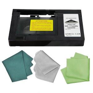 BECBOLDF 캠코더용 VHS 카세트 클린 3개 천 어댑터, 플레이어에 비디오 이상적, 렌즈 변환, 포함 디지털 플레이어에서 VCR