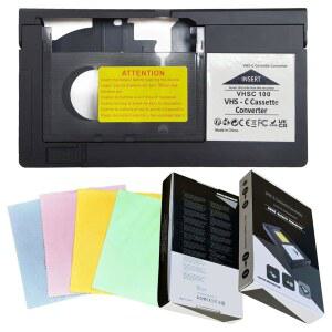 VHSC SVHS 카세트 / 클린 않음, VHS 호환, 4개 8MM 어댑터, 호환되지 렌즈 호환되는 천 HI8과 전동 캠코더와 포함 컨버터와 MINIDV