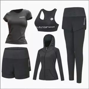 [셀러에이드]여성 트레이닝복 상하의 반팔 브라탑 레깅스 후드집업 홈웨어