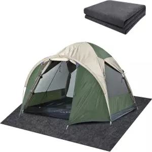 DECOHS 6.2 x 5피트 캠핑 텐트 카펫 매트 - 방수 야외 러그 잔디 용품용 휴대용 컷테이블 피크닉 바닥 담요