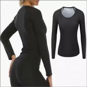 [셀러에이드]여성 땀복 긴팔 상의 내부 코팅 헬스복 홈트레이닝 운동복 웨어